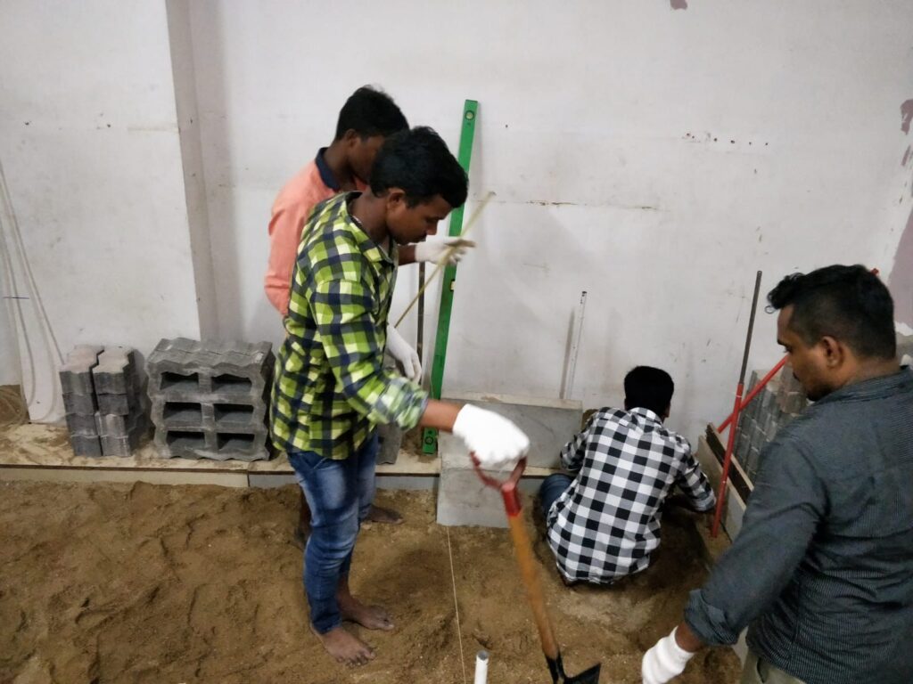 Interlocking Blocks Pavement Construction Course Practical Training (1)