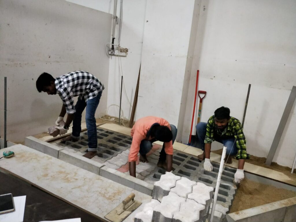 Interlocking Blocks Pavement Construction Course Practical Training (11)