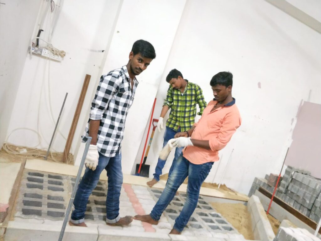 Interlocking Blocks Pavement Construction Course Practical Training (12)