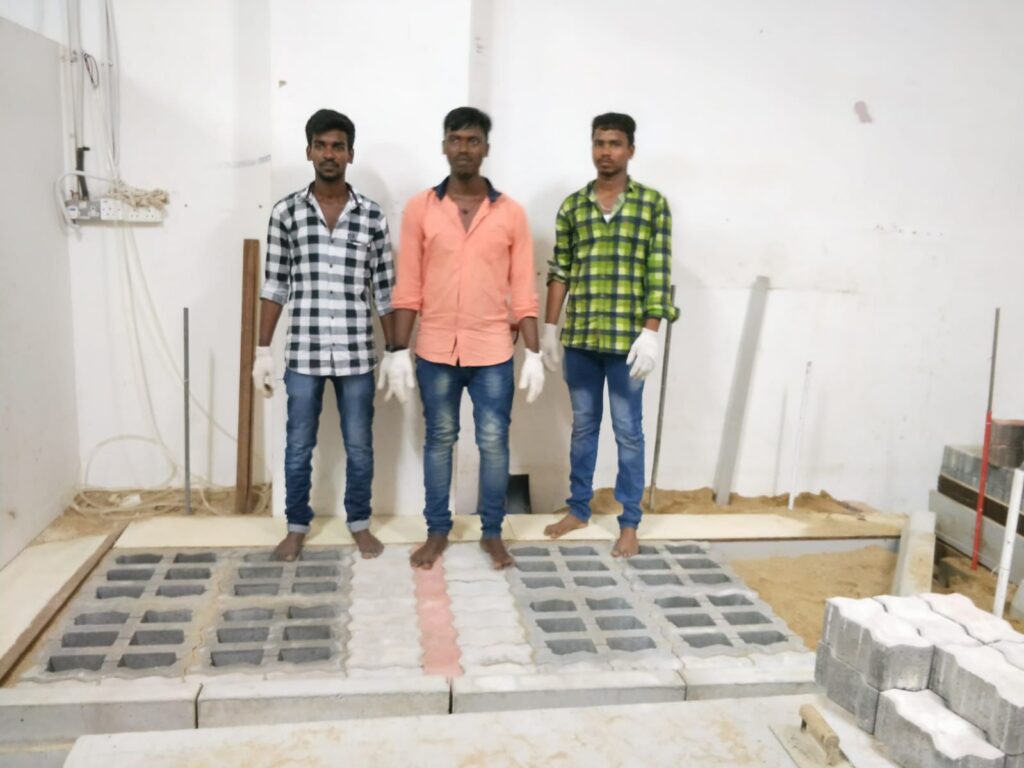 Interlocking Blocks Pavement Construction Course Practical Training (14)