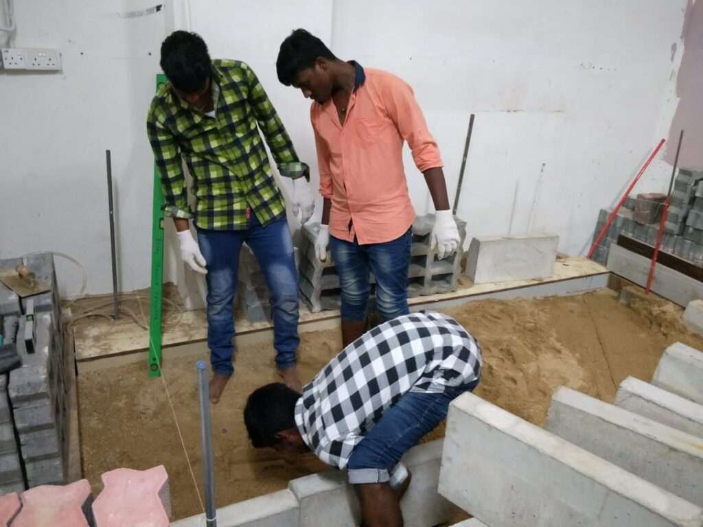 Interlocking Blocks Pavement Construction Course Practical Training (2)