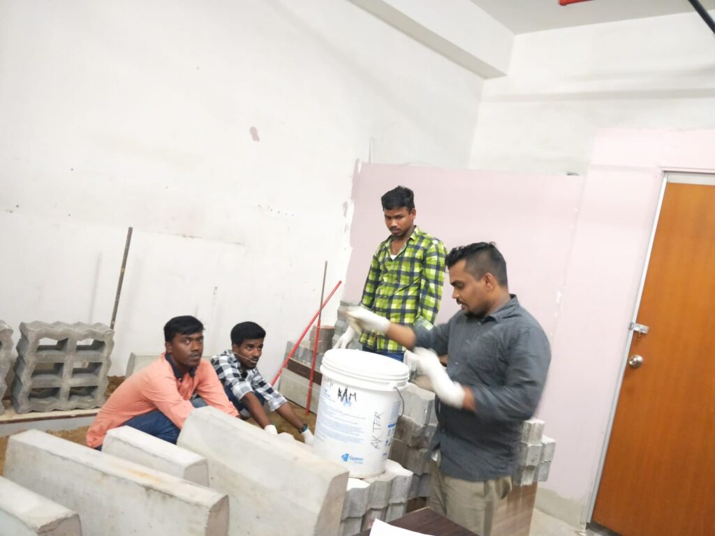 Interlocking Blocks Pavement Construction Course Practical Training (4)