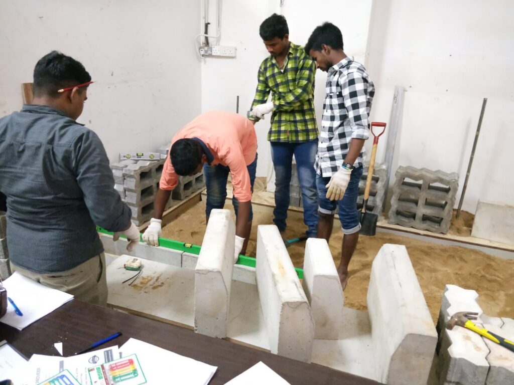 Interlocking Blocks Pavement Construction Course Practical Training (5)